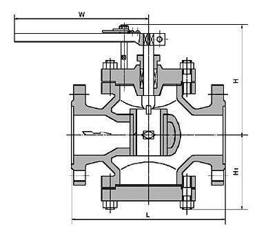 給水回轉式調節閥結構圖